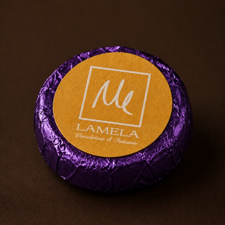 LAMELA — медальон, фиолетовая фольга